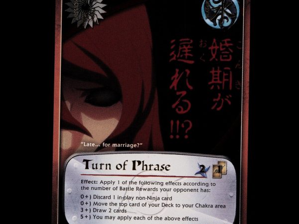 Turn of Phrase - 930 - NM - Foil - S26 - Naruto CCG - E1-161