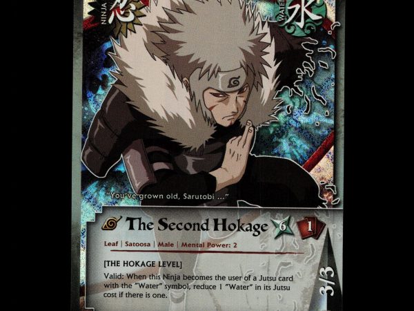 The Second Hokage - 168 - NM - 1st Edition - Diamond Foil - Naruto CCG - D4-259