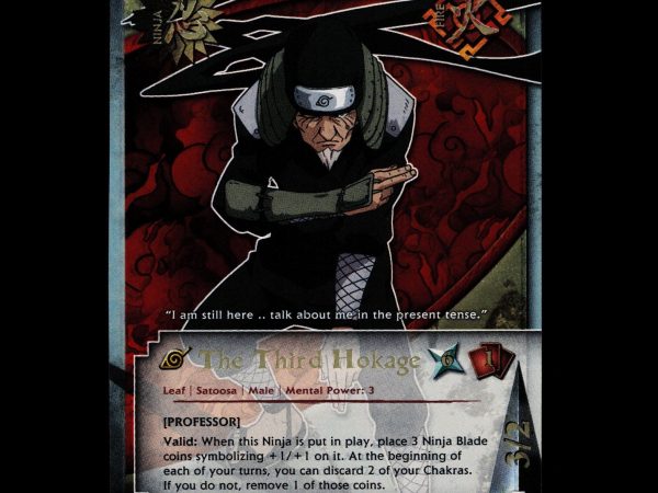 The Third Hokage - 318 - NM - Unlimited - Foil - Naruto CCG - E1-113