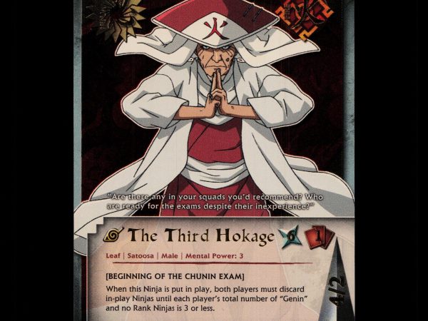 The Third Hokage - 044 - NM - 1st Edition - Foil - Naruto CCG - D4-83
