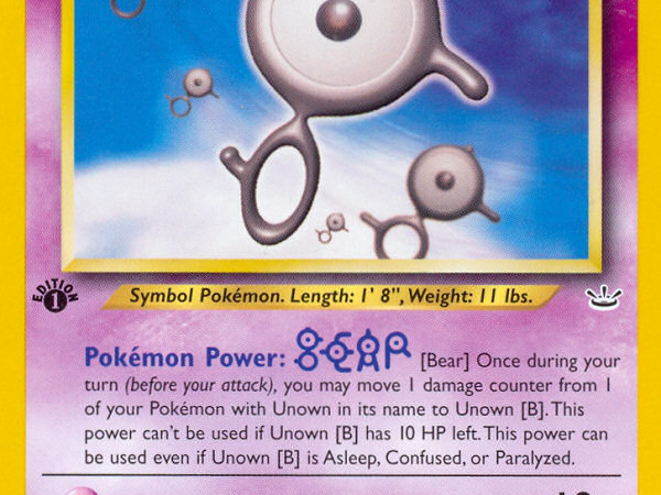Unown [B] (39/64) [Neo Revelation 1st Edition]