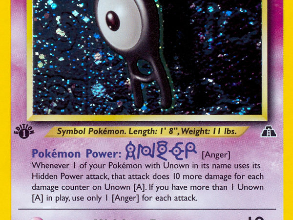 Unown [A] (14/75) [Neo Discovery 1st Edition]