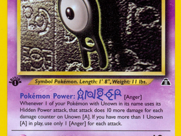 Unown [A] (33/75) [Neo Discovery 1st Edition]