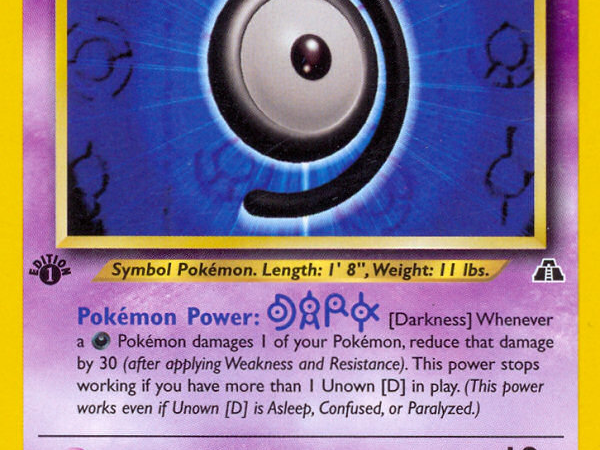 Unown [D] (47/75) [Neo Discovery 1st Edition]