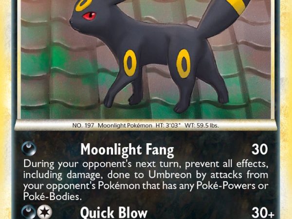 Umbreon (10/90) (Cracked Ice Holo) (Theme Deck Exclusive) [HeartGold & SoulSilver: Undaunted]
