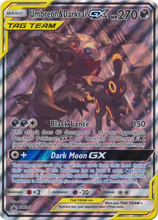 Umbreon & Darkrai GX (SM241) (Jumbo Card) [Sun & Moon: Black Star Promos]