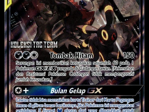 Umbreon & Darkrai GX - 177/SM-P - NM - Indonesian - Alt Art - Promo - Pokemon - A1-93