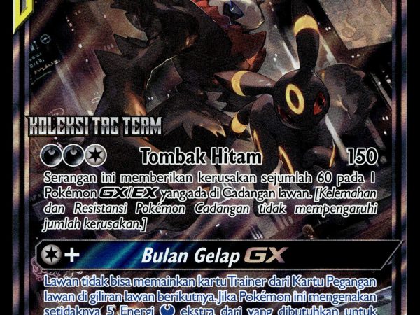 Umbreon & Darkrai GX - 177/SM-P - NM - Indonesian - Alt Art - Promo - Pokemon - A1-90