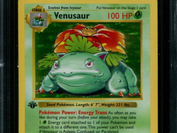 Venusaur 1st Edition - 15/102 - CGC 7.5 Near Mint+ - Base Set Shadowless - 33016