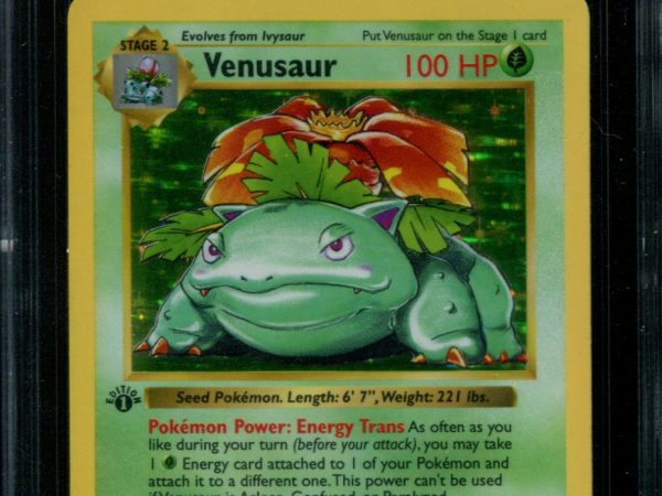 Venusaur 1st Edition - 15/102 - CGC 7.5 Near Mint+ - Base Set Shadowless - 33012