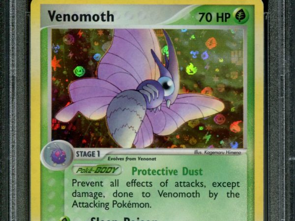 Venomoth - 49/112 - PSA 9 - Reverse Holo - FRLG - Pokemon - 80894
