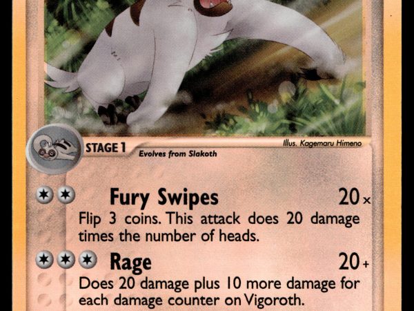 Vigoroth - 47/109 - NM - Reverse Holo - Ruby & Sapphire - Pokemon - A9-40