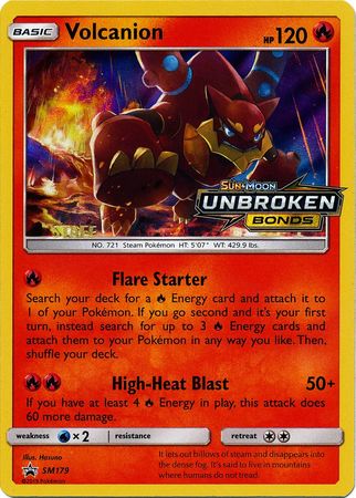 Volcanion (Staff Prerelease Promo) [SM Black Star Promos]