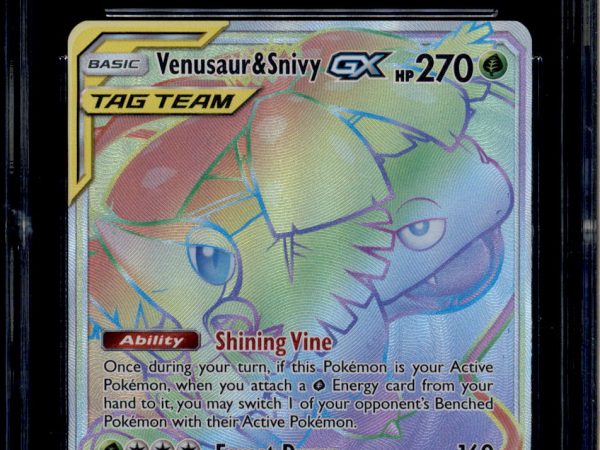 Venusaur & Snivy GX - 249/236 - CGC 10 - Hyper Rare - Cosmic Eclipse - Pokemon - 02344
