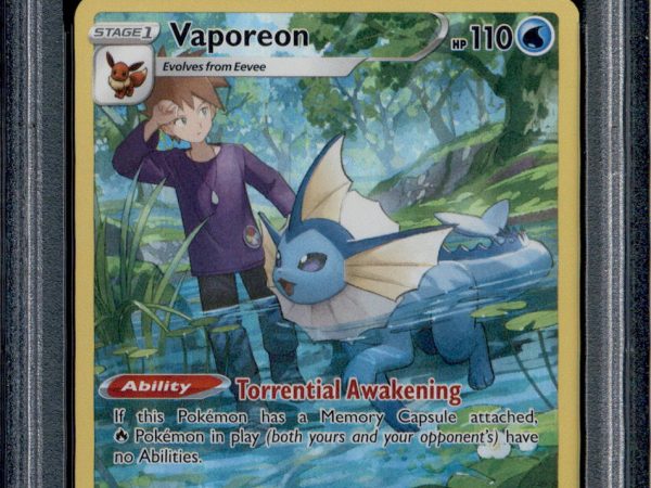Vaporeon - TG02/TG30 - PSA 8 - Full Art - Brilliant Stars - Pokemon - 30242