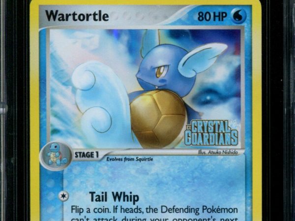Wartortle - 43/100 - CGC 8 - Reverse Holo - Crystal Guardians - 36739