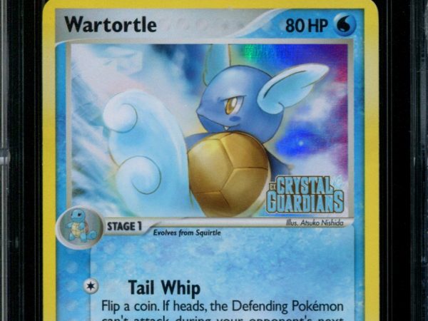 Wartortle - 43/100 - CGC 8.5 - Reverse Holo - Crystal Guardians - 36740
