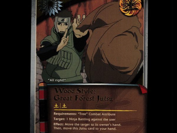 Wood Style: Great Forest Jutsu - 633 - NM - 1st Edition - Foil - Naruto CCG - D4-296