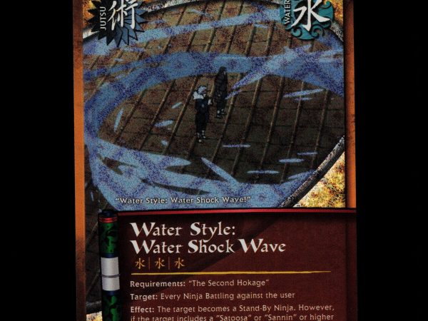 Water Style: Water Shock Wave - 153 - NM - Unlimited - Diamond Foil - Naruto CCG - D3-133