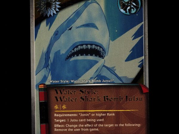 Water Style: Water Shark Bomb Jutsu - 500 - NM - 1st Edition - Foil - Naruto CCG - D4-254