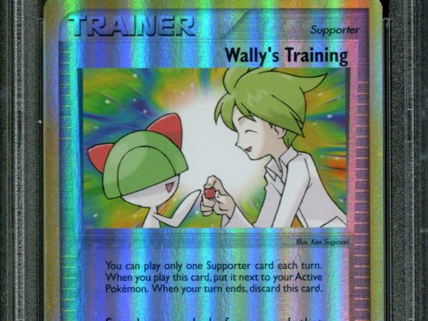 Wally's Training - 89/100 - PSA 8 - Reverse Holo - Sandstorm - Pokemon - 65084