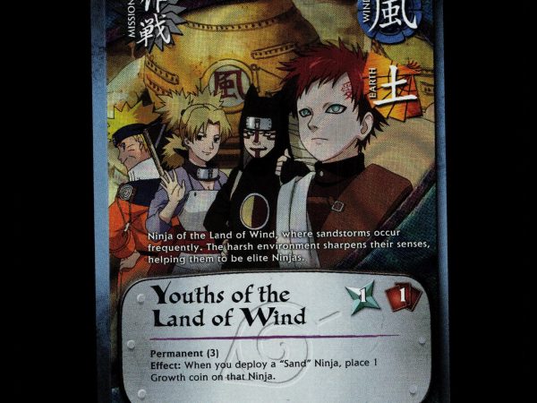 Youths of the Land of Wind - 321 - NM - 1st Edition - Foil - Naruto CCG - D4-246