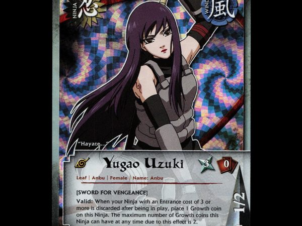 Yugao Uzuki - 314 - NM - 1st Edition - Wavy Foil - Naruto CCG - D3-39