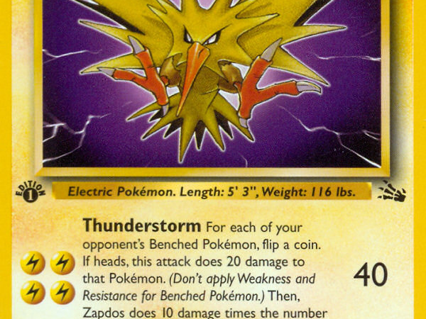 Zapdos (30/62) [Fossil 1st Edition]